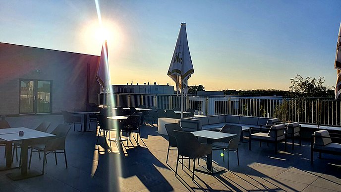 Dachterrasse 123,53 m2 - Benutzung in Absprache mit Hotelveranstaltungen